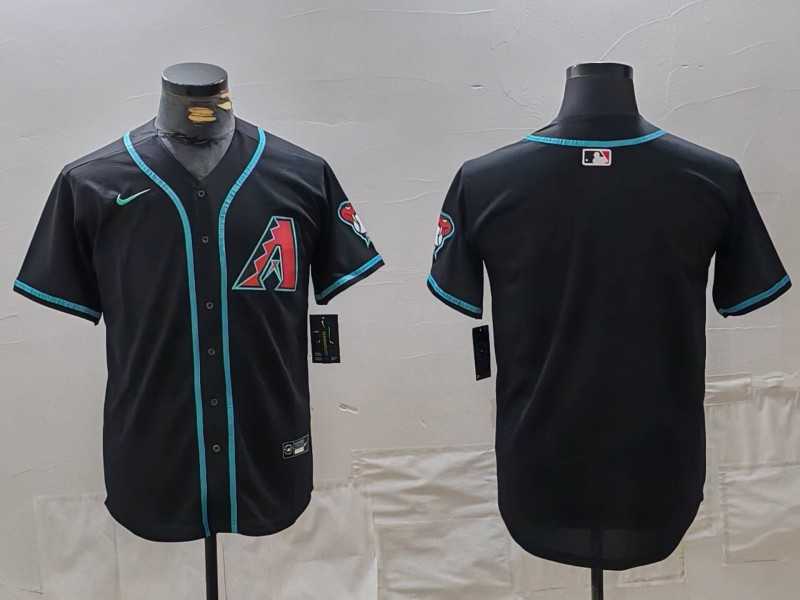 Men%27s Arizona Diamondbacks Blank Black Cool Base Limited Stitched Jersey->washington nationals->MLB Jersey